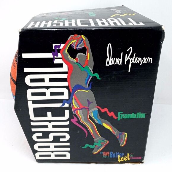 Vintage Franklin DAVID ROBINSON Intimidator NBA Basketball w/ Original Box - Picture 4 of 9